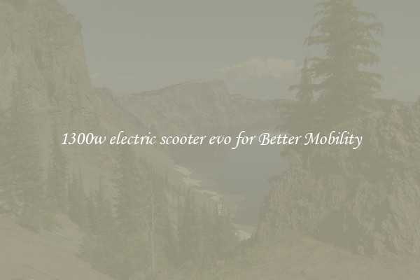 1300w electric scooter evo for Better Mobility