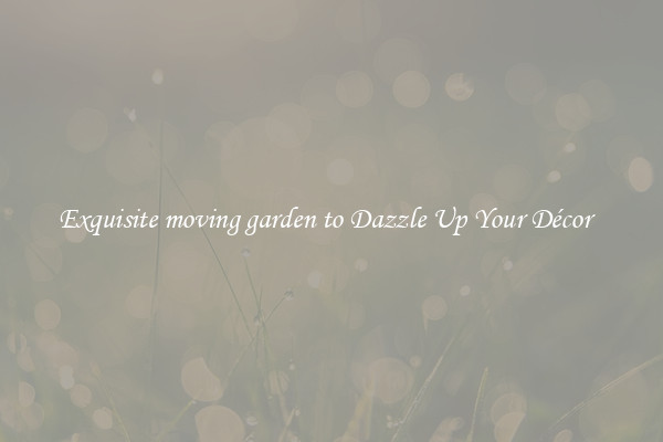 Exquisite moving garden to Dazzle Up Your Décor  