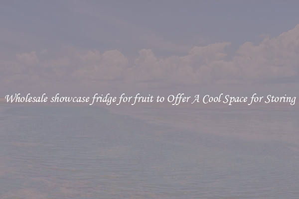 Wholesale showcase fridge for fruit to Offer A Cool Space for Storing